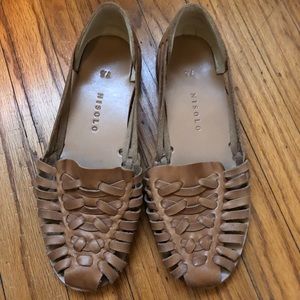 Nisolo Ecuador Huarache Sandal Almond Size 7.5